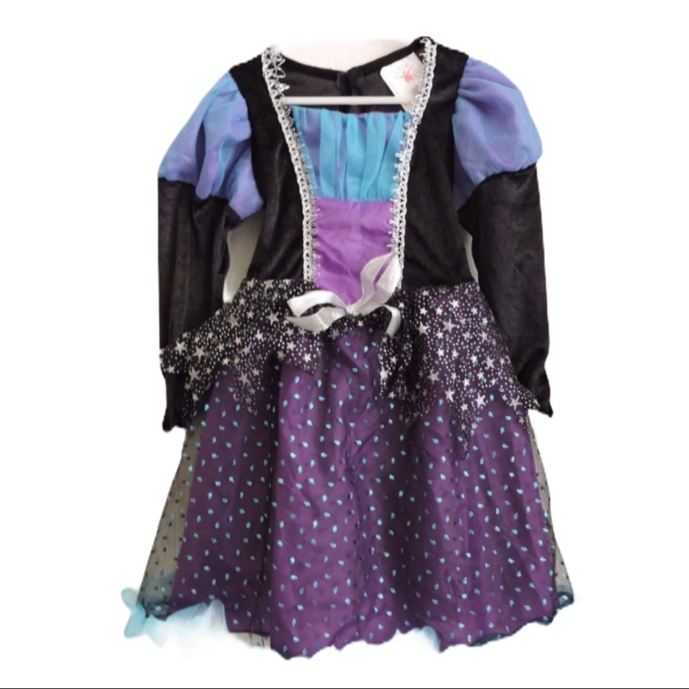 Rubies Starbright Halloween Witches Dress Girls 4 - Picture 1 of 5